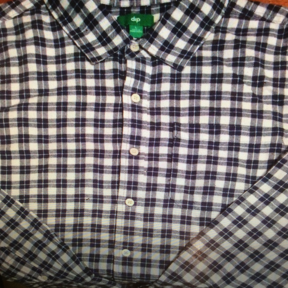 NWT men’s Dip large flannel button down